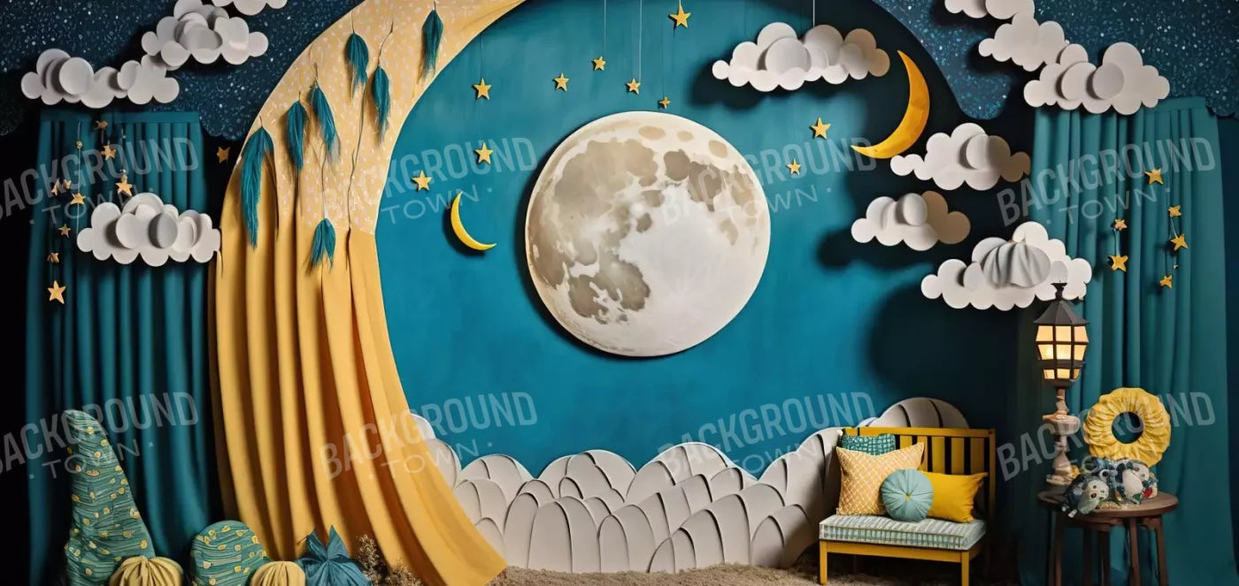 Goodnight Moon 16X8 Ultracloth ( 192 X 96 Inch ) Backdrop