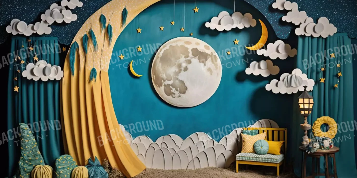 Goodnight Moon 20X10 Ultracloth ( 240 X 120 Inch ) Backdrop