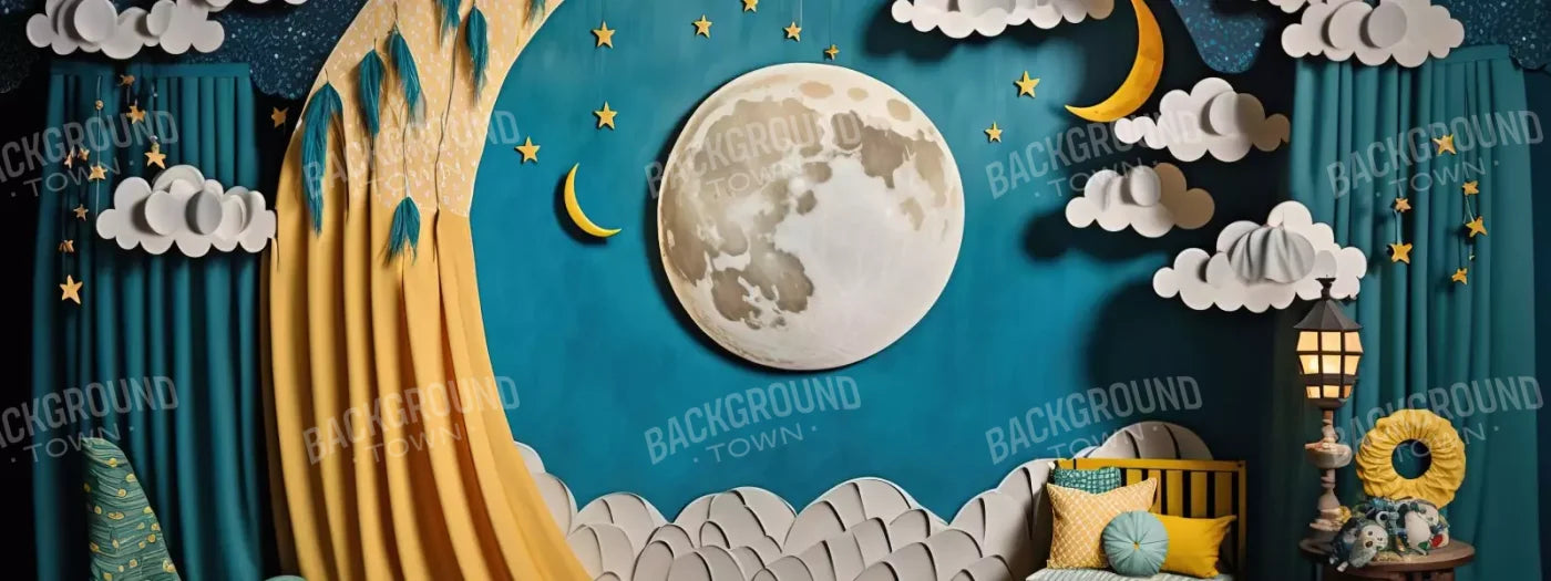 Goodnight Moon 20X8 Ultracloth ( 240 X 96 Inch ) Backdrop