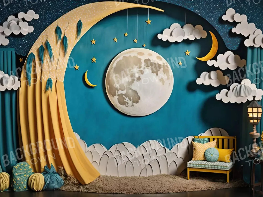 Goodnight Moon 68X5 Fleece ( 80 X 60 Inch ) Backdrop