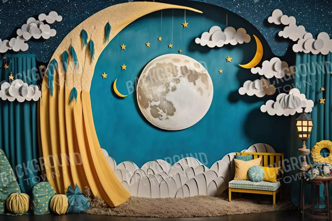 Goodnight Moon 8X5 Ultracloth ( 96 X 60 Inch ) Backdrop