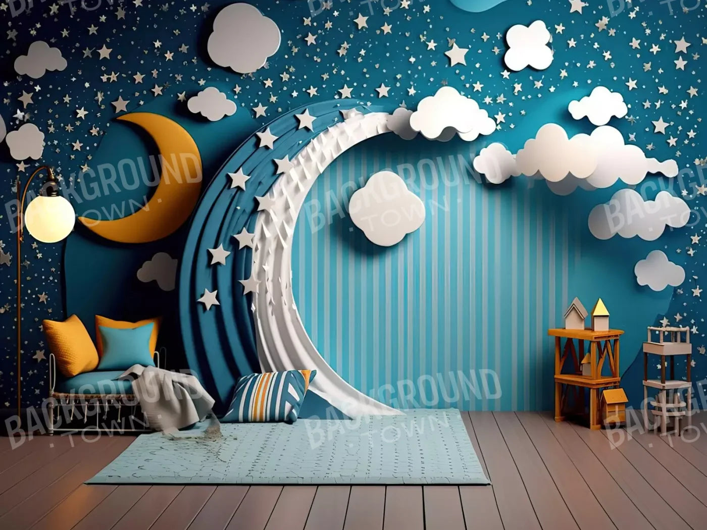 Goodnight Moon Iii 8’X6’ Fleece (96 X 72 Inch) Backdrop