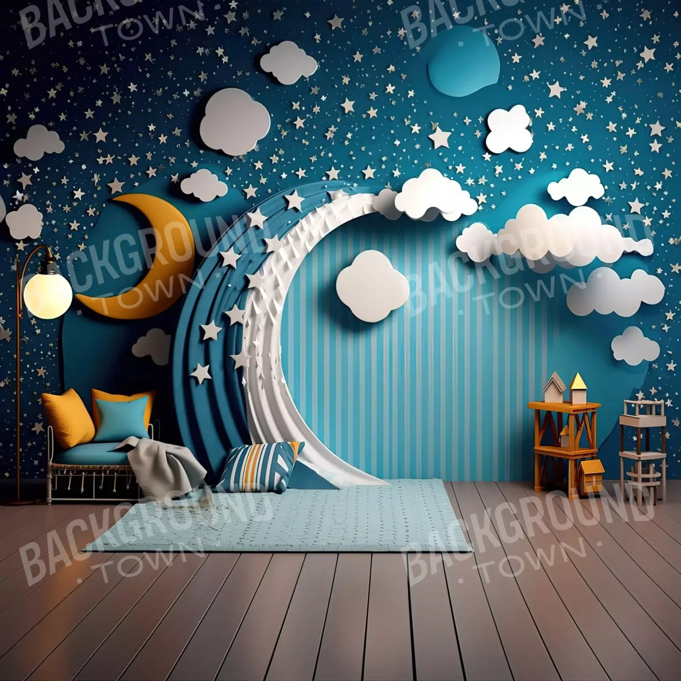 Goodnight Moon Iii 8’X8’ Fleece (96 X Inch) Backdrop