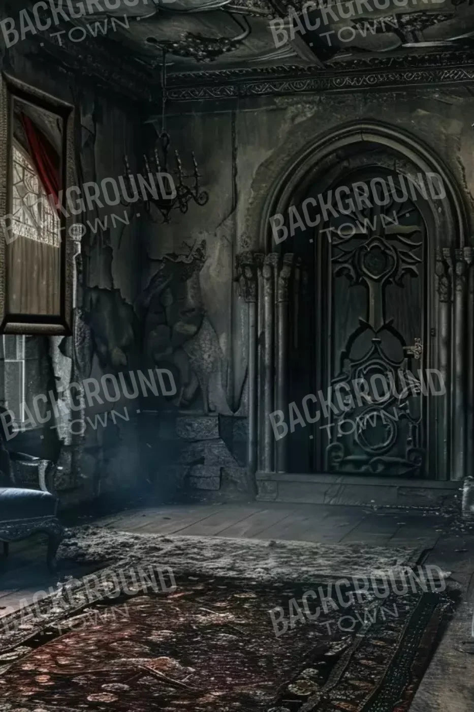 Gothic Entry 8’X12’ Ultracloth (96 X 144 Inch) Backdrop