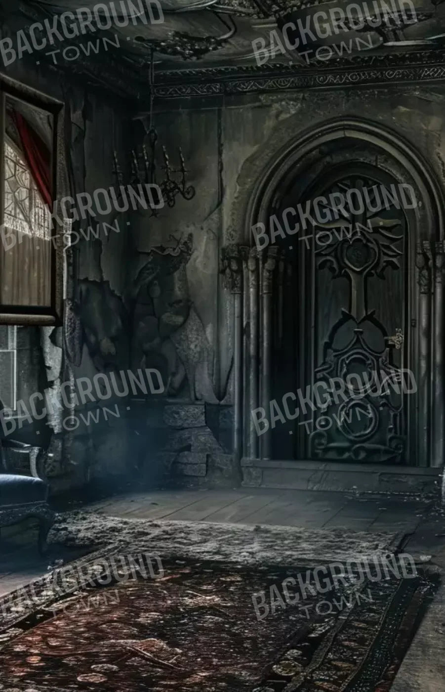 Gothic Entry 9’X14’ Ultracloth (108 X 168 Inch) Backdrop