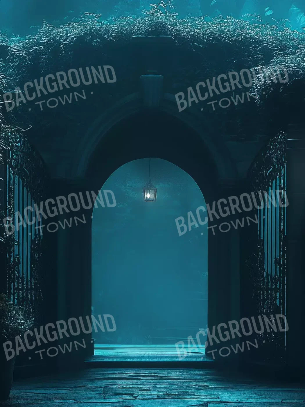 Gothic Garden I Horizontal 6’X8’ Fleece (72 X 96 Inch) Backdrop