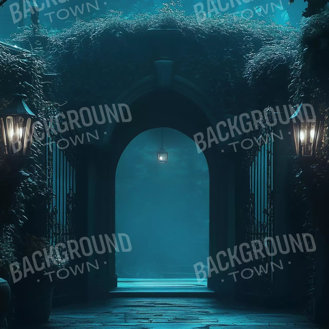 Gothic Garden I Horizontal 8’X8’ Fleece (96 X Inch) Backdrop