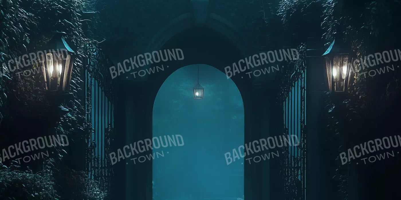 Gothic Garden I Horizontal 16’X8’ Ultracloth (192 X 96 Inch) Backdrop