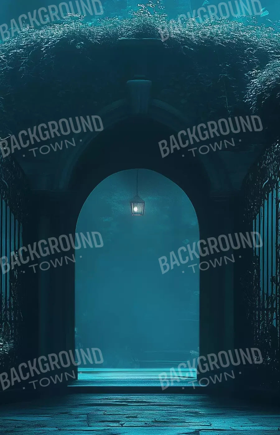 Gothic Garden I Horizontal 9’X14’ Ultracloth (108 X 168 Inch) Backdrop