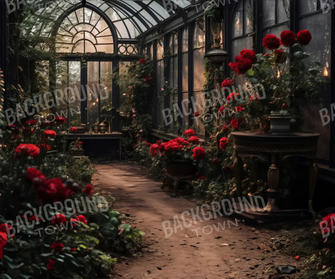 Gothic Green House 12’x10’ UltraCloth (144 x 120 inch) Backdrop