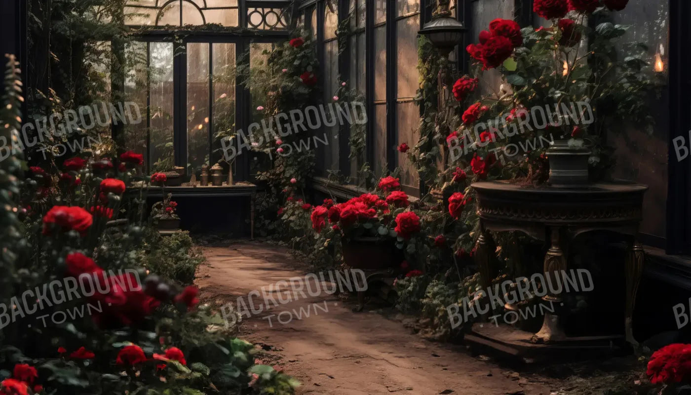 Gothic Green House 14’x8’ UltraCloth (168 x 96 inch) Backdrop