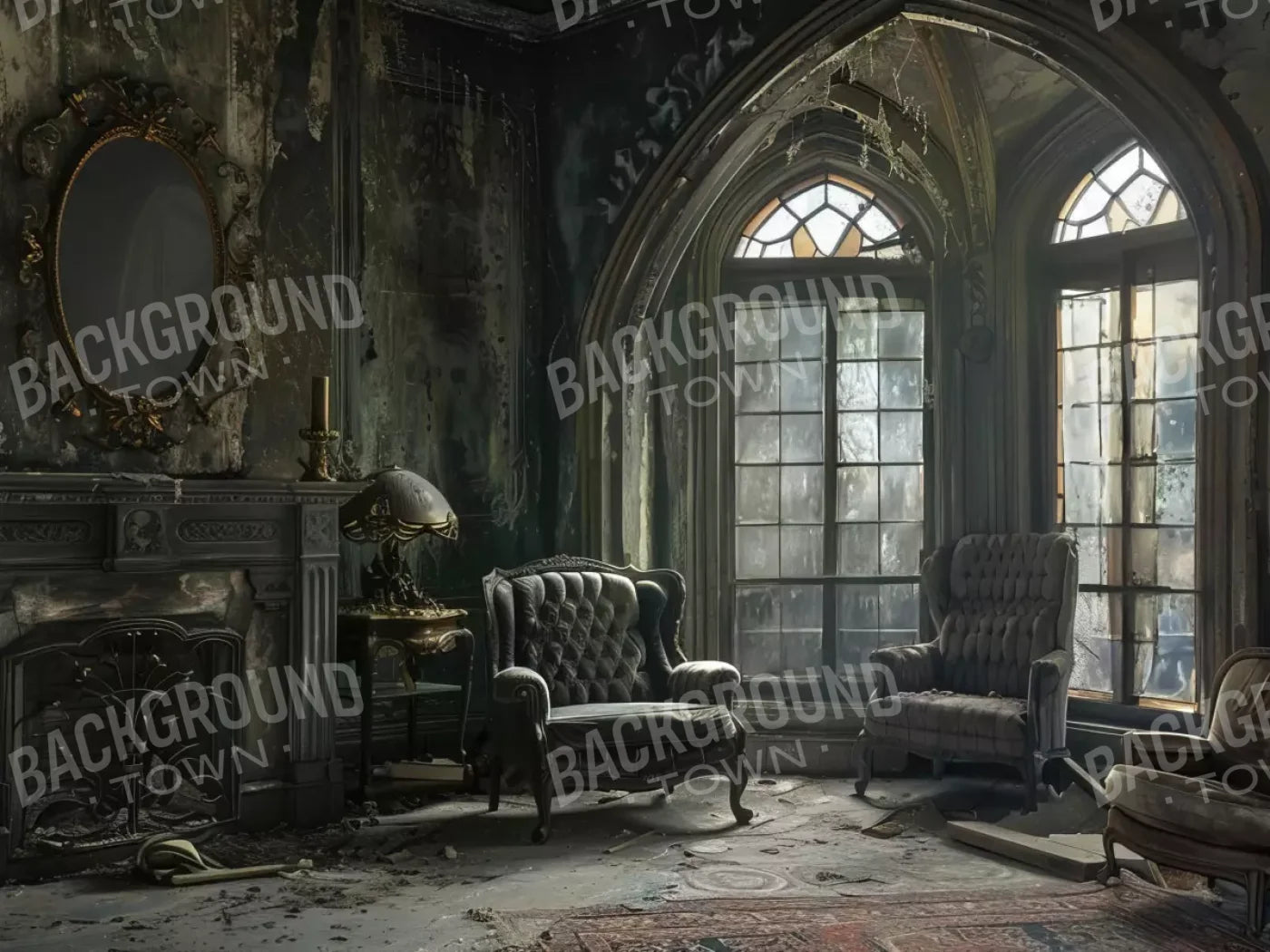 Gothic Living Ii 8’X6’ Fleece (96 X 72 Inch) Backdrop