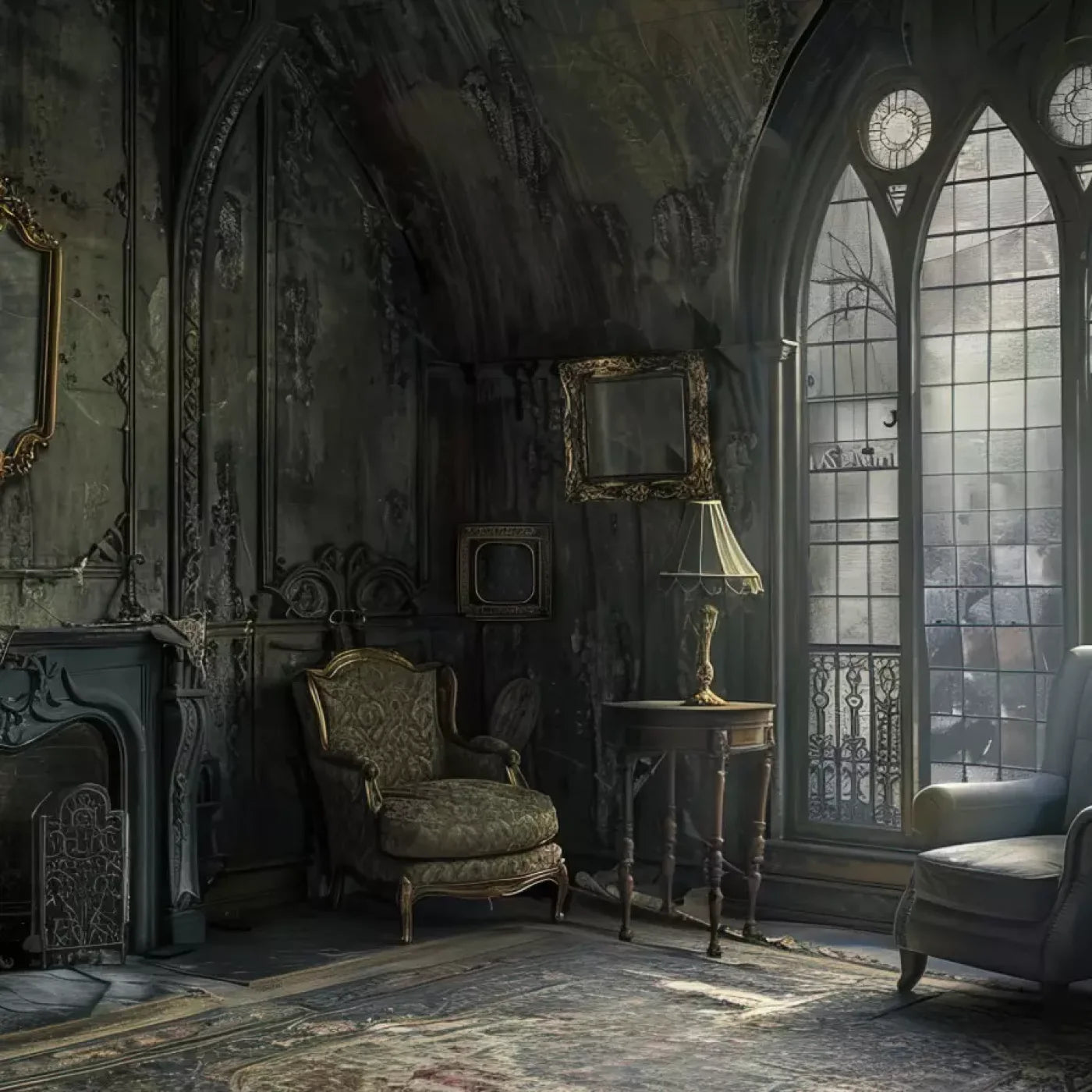 Gothic Living I 10’X10’ Ultracloth (120 X Inch) Backdrop