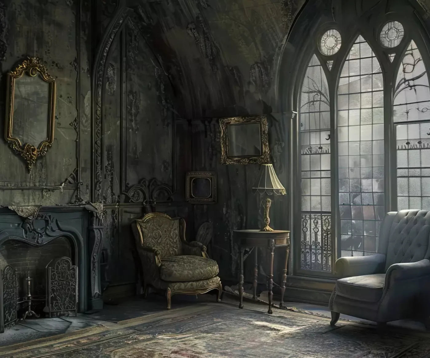 Gothic Living I 12’X10’ Ultracloth (144 X 120 Inch) Backdrop