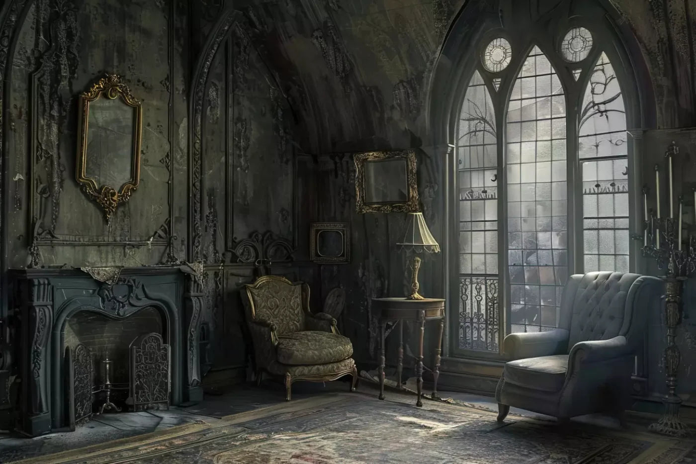 Gothic Living I 12’X8’ Ultracloth (144 X 96 Inch) Backdrop
