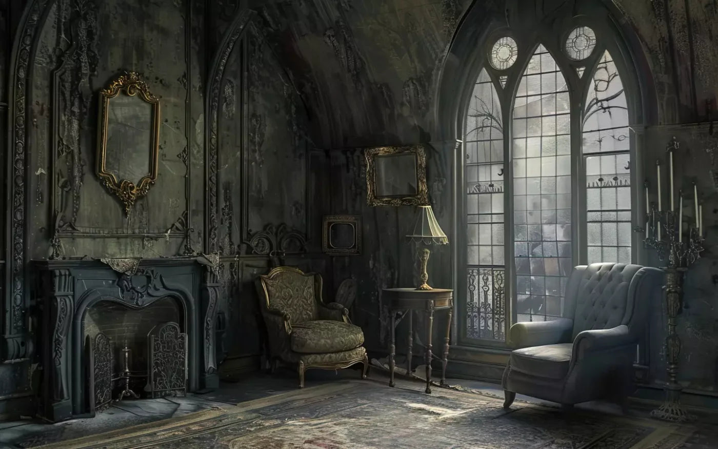 Gothic Living I 16’X10’ Ultracloth (192 X 120 Inch) Backdrop