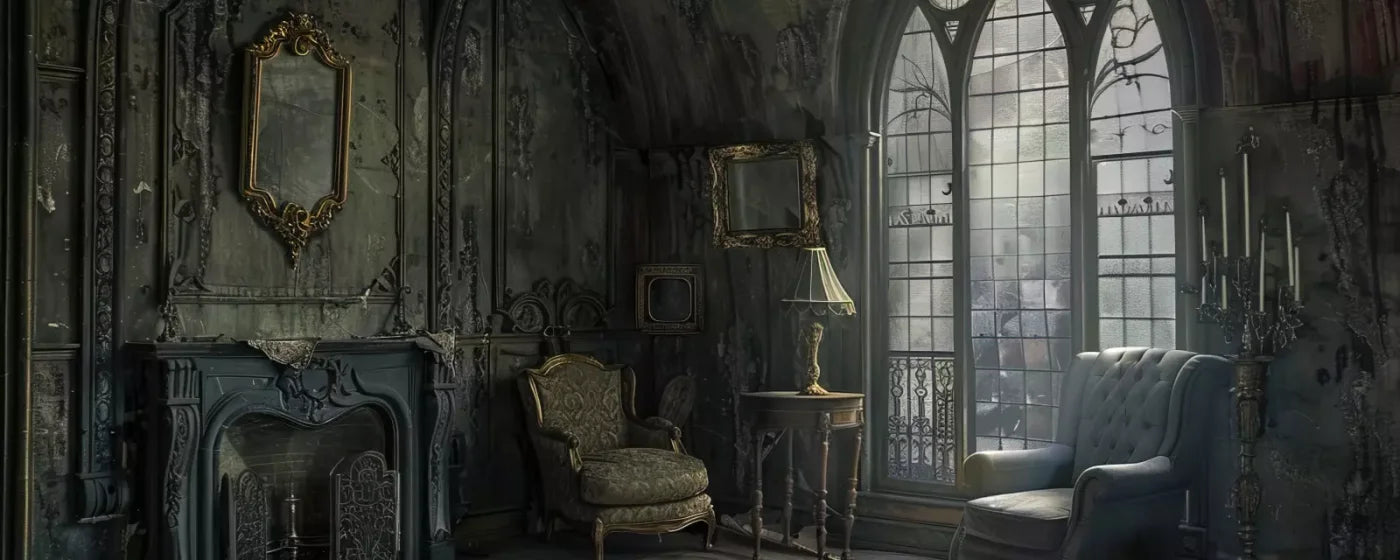 Gothic Living I 20’X8’ Ultracloth (240 X 96 Inch) Backdrop