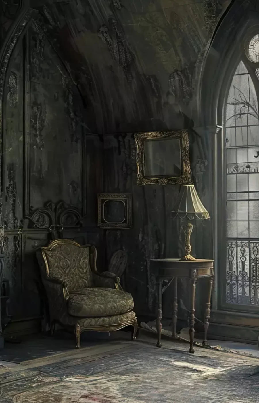 Gothic Living I 9’X14’ Ultracloth (108 X 168 Inch) Backdrop