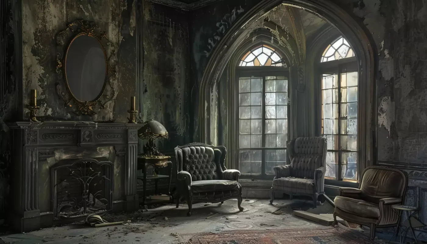 Gothic Living Ii 14’X8’ Ultracloth (168 X 96 Inch) Backdrop