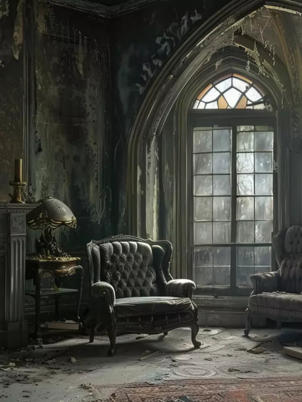 Gothic Living Ii 6’X8’ Fleece (72 X 96 Inch) Backdrop