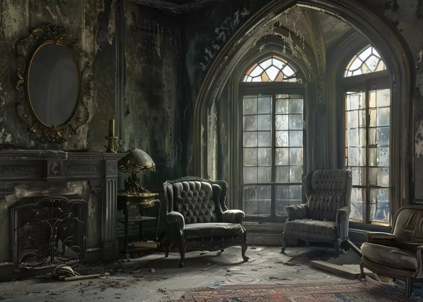 Gothic Living Ii 7’X5’ Ultracloth (84 X 60 Inch) Backdrop
