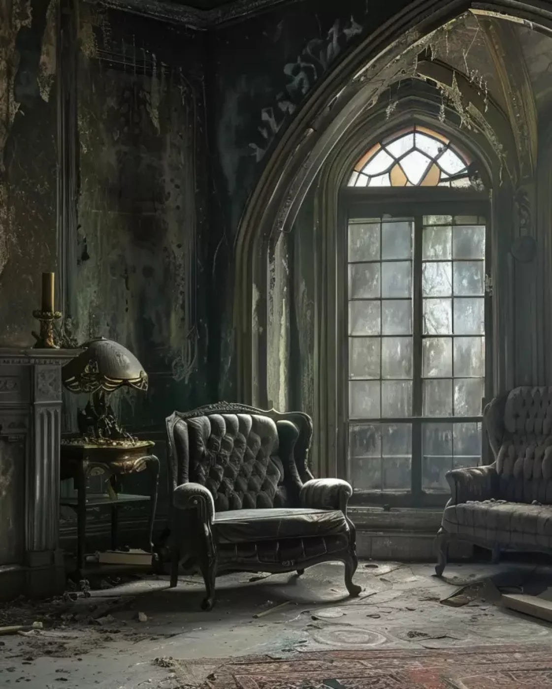 Gothic Living Ii 8’X10’ Fleece (96 X 120 Inch) Backdrop