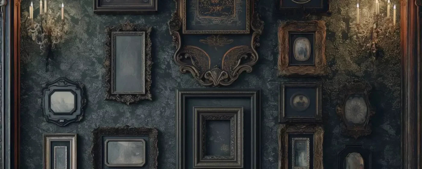 Gothic Victorian Wall 20’X8’ Ultracloth (240 X 96 Inch) Backdrop