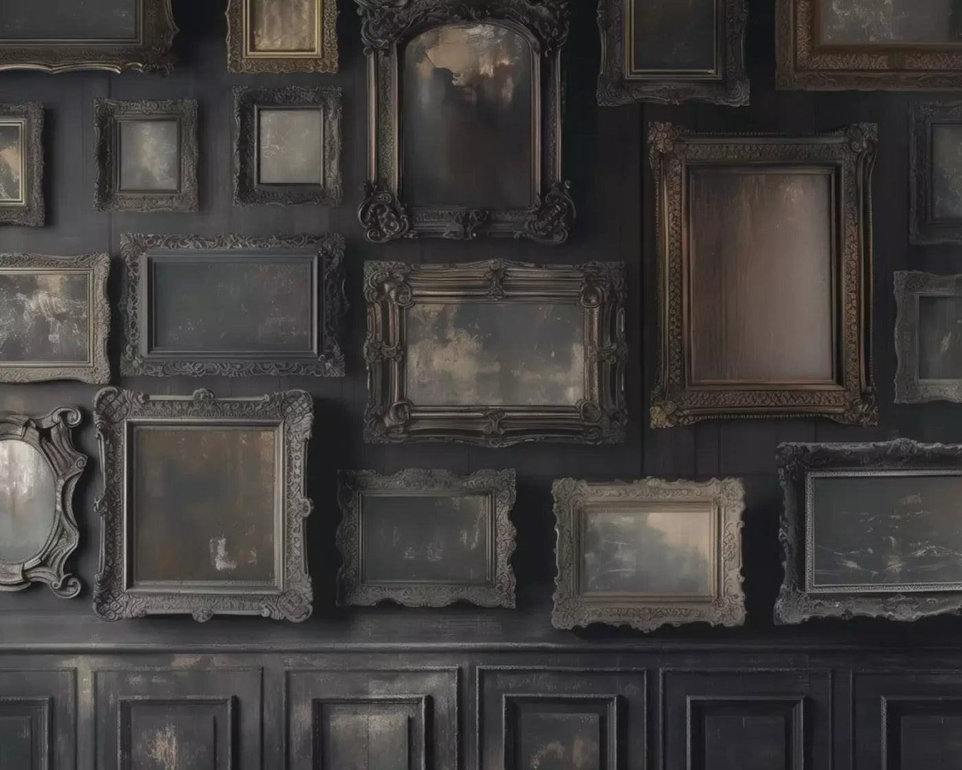 Gothic Victorian Wall I 10’X8’ Fleece (120 X 96 Inch) Backdrop