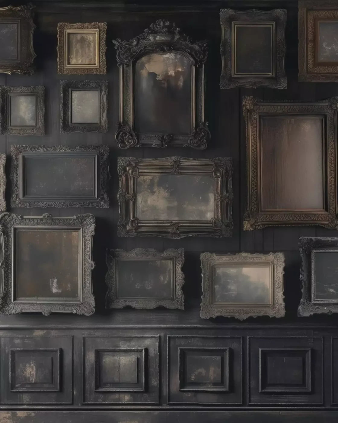 Gothic Victorian Wall I 8’X10’ Fleece (96 X 120 Inch) Backdrop