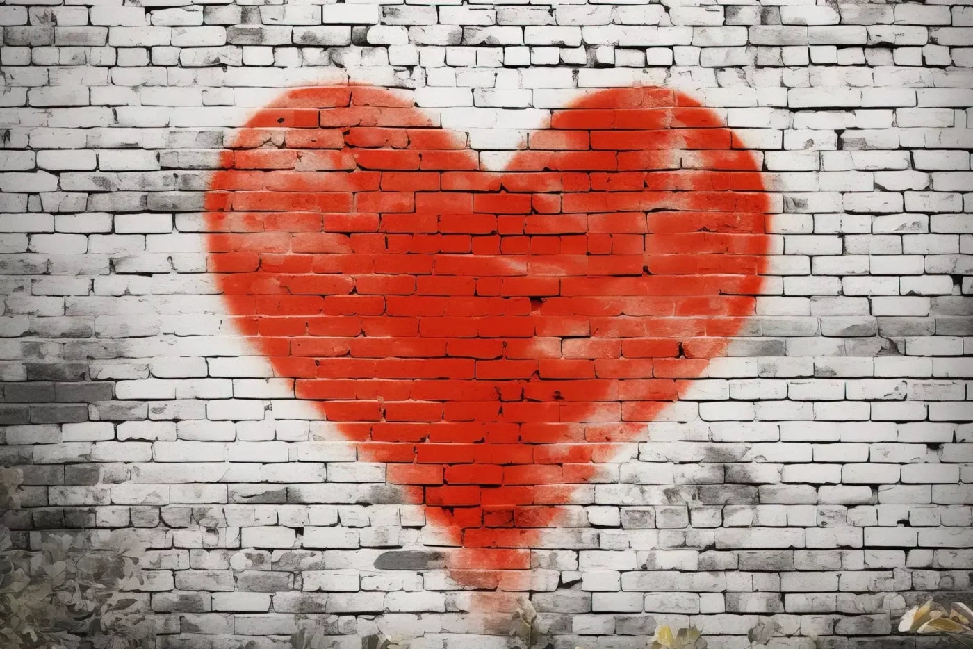Graffitti Heart I 12’X8’ Ultracloth (144 X 96 Inch) Backdrop