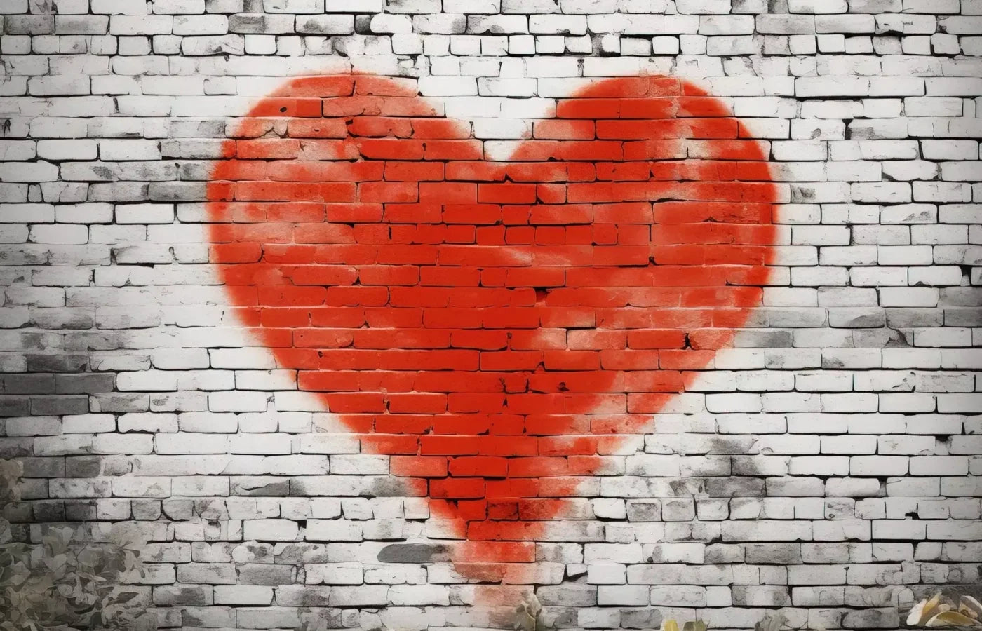 Graffitti Heart I 14’X9’ Ultracloth (168 X 108 Inch) Backdrop