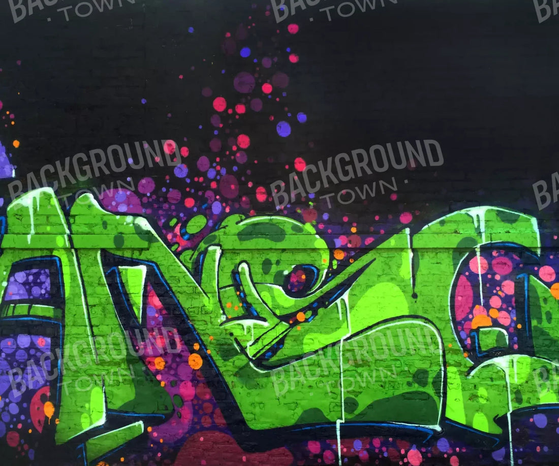 Green Urban Grunge Backdrop for Photography