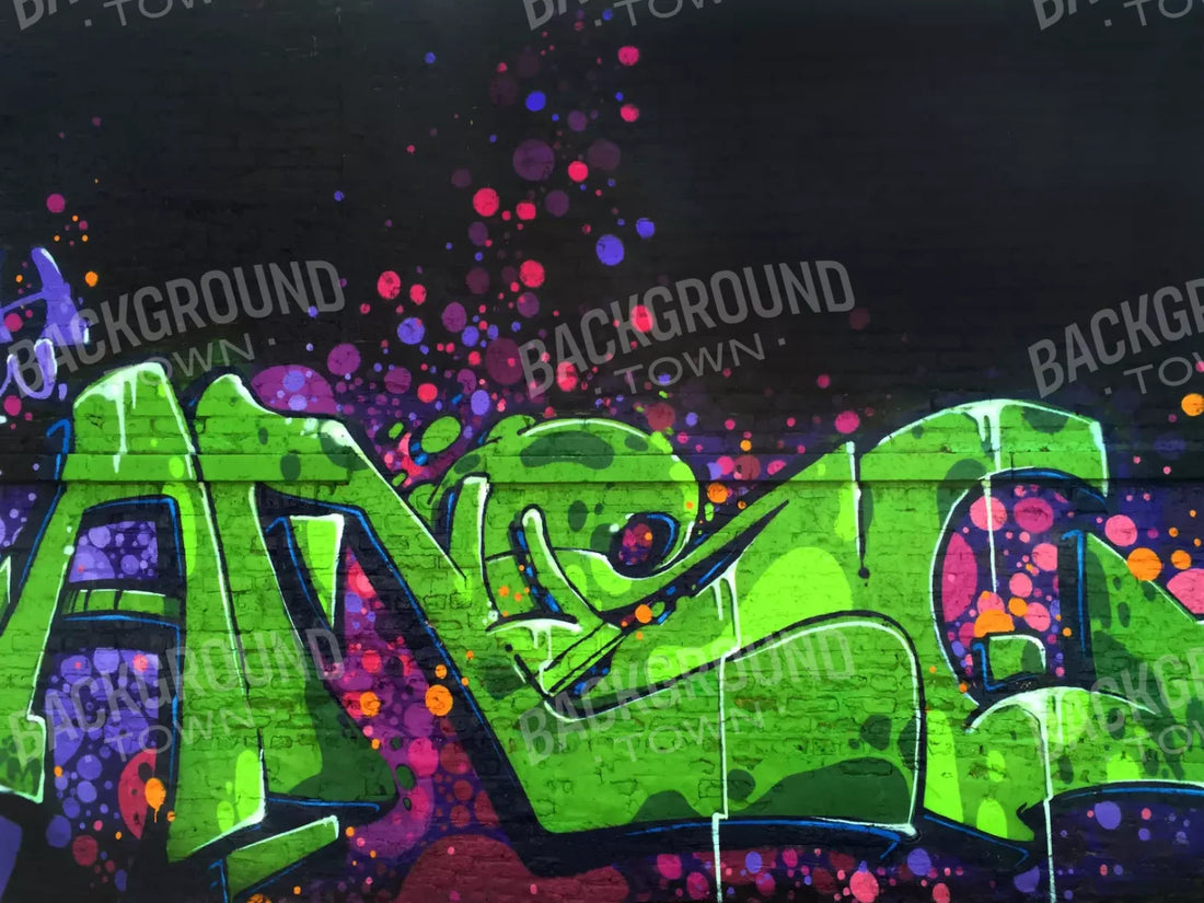 Graffiti3 68X5 Fleece ( 80 X 60 Inch ) Backdrop