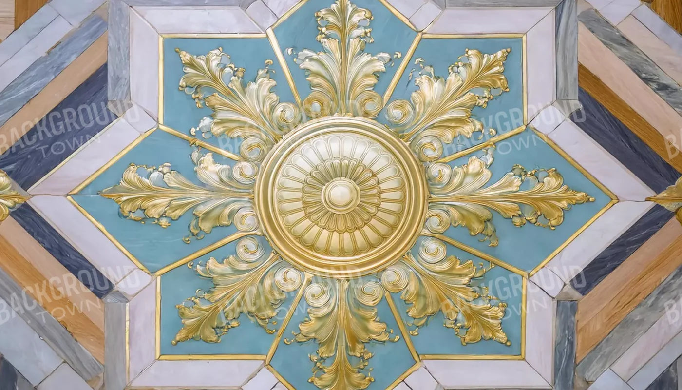 Grand Ballroom Medallion Ii 14’X8’ Ultracloth (168 X 96 Inch) Backdrop