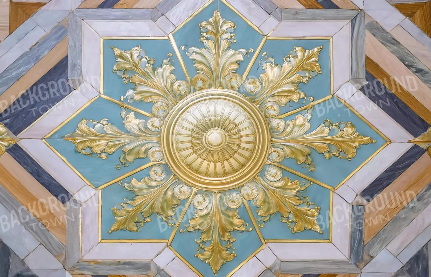 Grand Ballroom Medallion Ii 14’X9’ Ultracloth (168 X 108 Inch) Backdrop