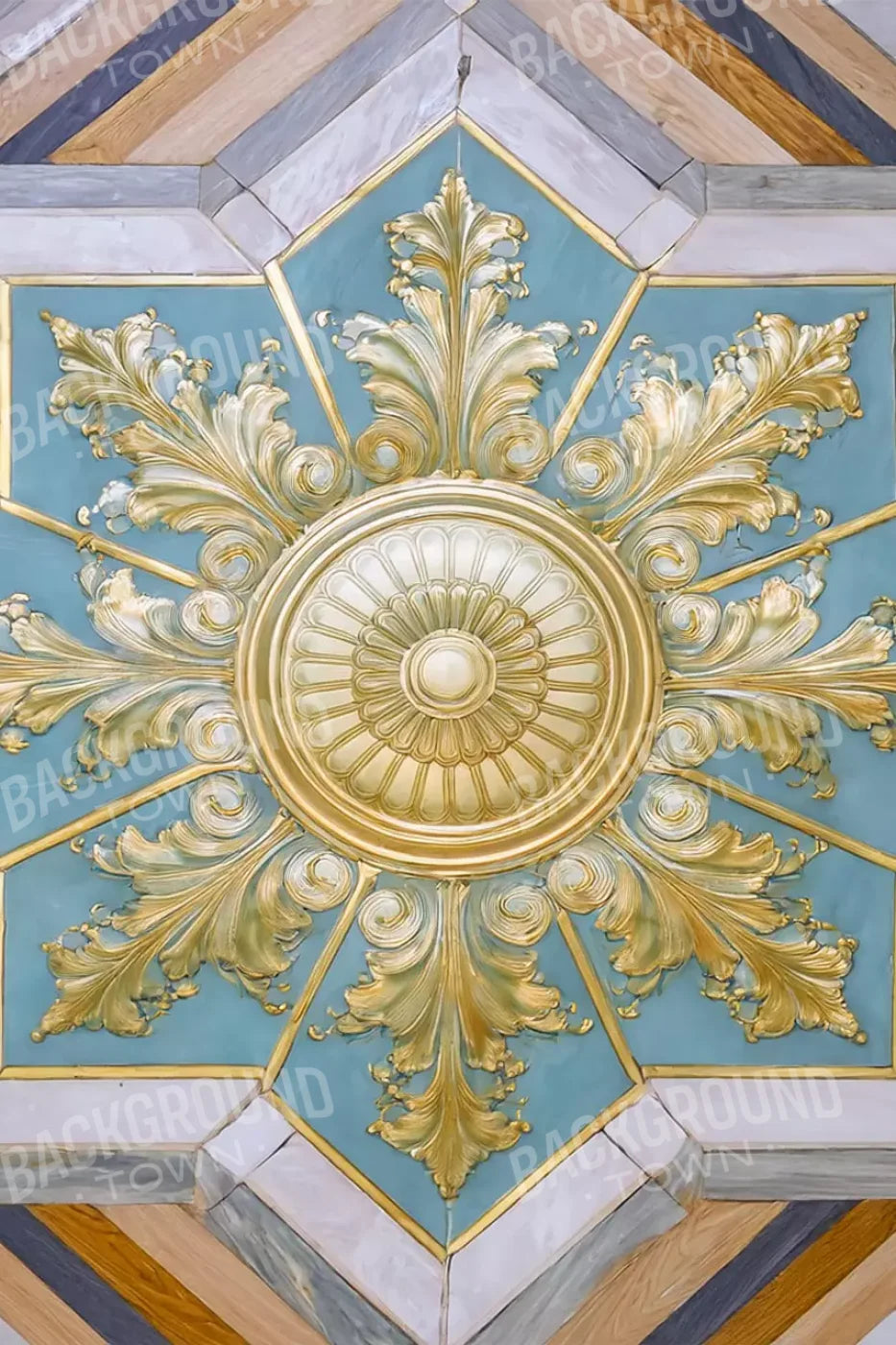 Grand Ballroom Medallion Ii 8’X12’ Ultracloth (96 X 144 Inch) Backdrop