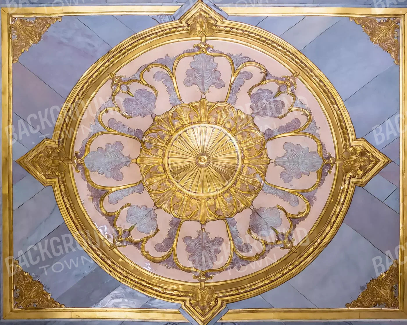 Grand Ballroom Medallion 5’X4’ Rubbermat Floor (60 X 48 Inch)