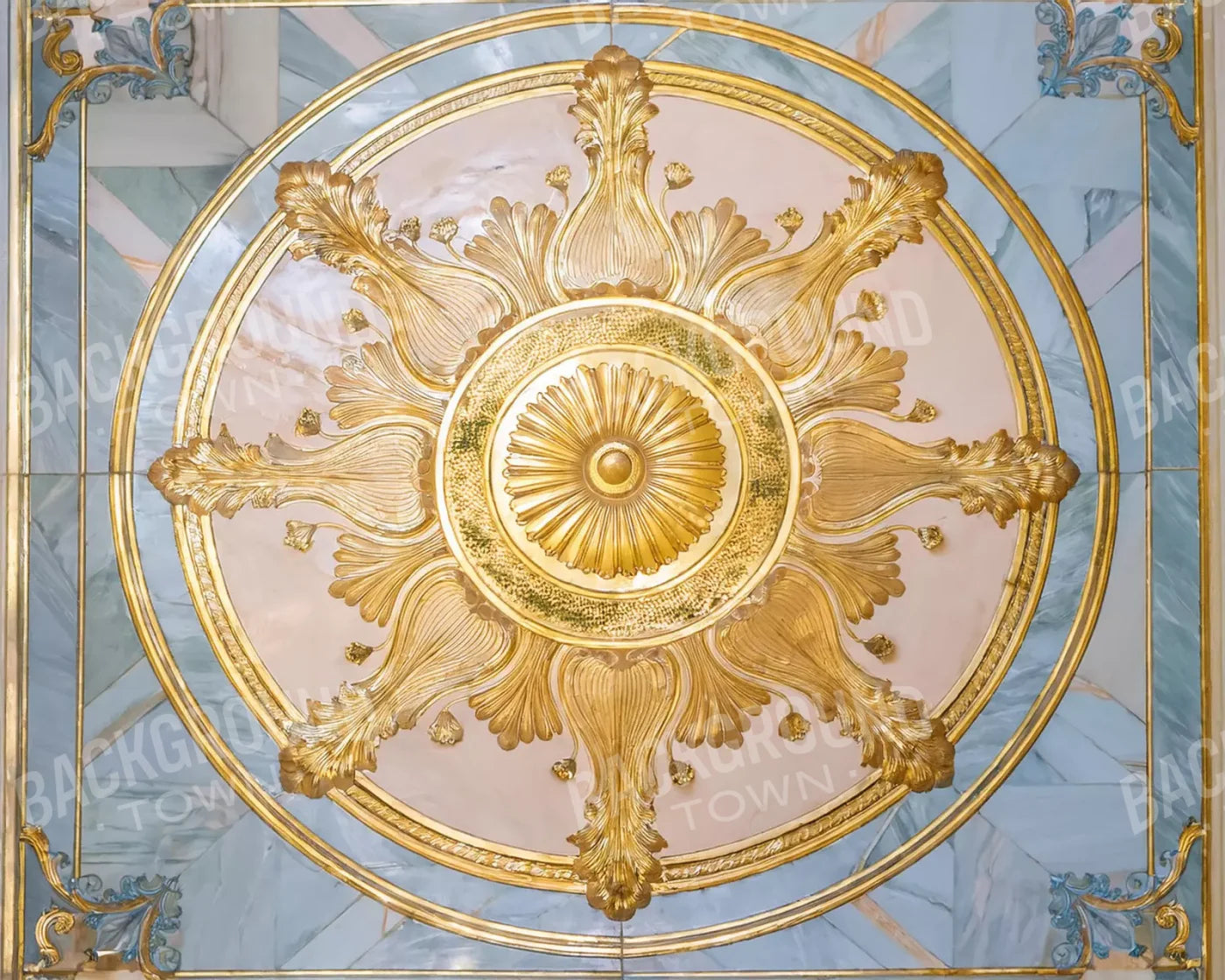 Grand Ballroom Medallion Iii 10’X8’ Rubbermat Floor (120 X 96 Inch) Backdrop