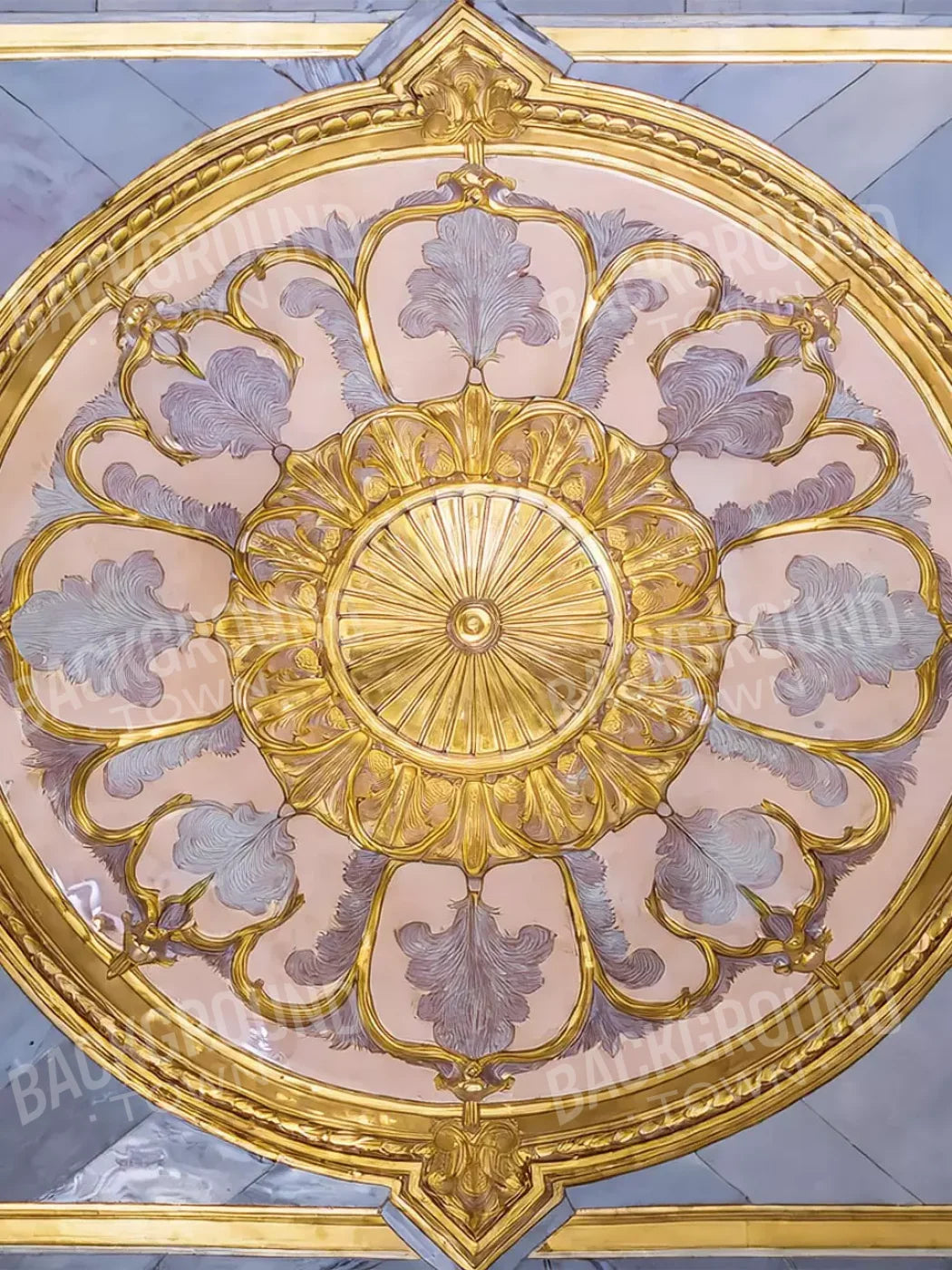 Grand Ballroom Medallion 5’X6’8 Fleece (60 X 80 Inch) Rubbermat Floor