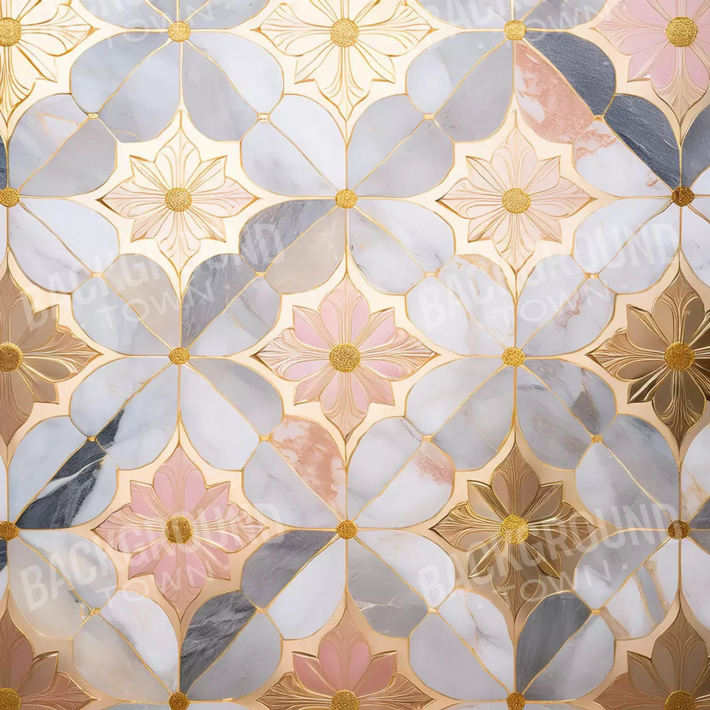 Grand Castle Floor Iii 8’X8’ Rubbermat (96 X Inch)
