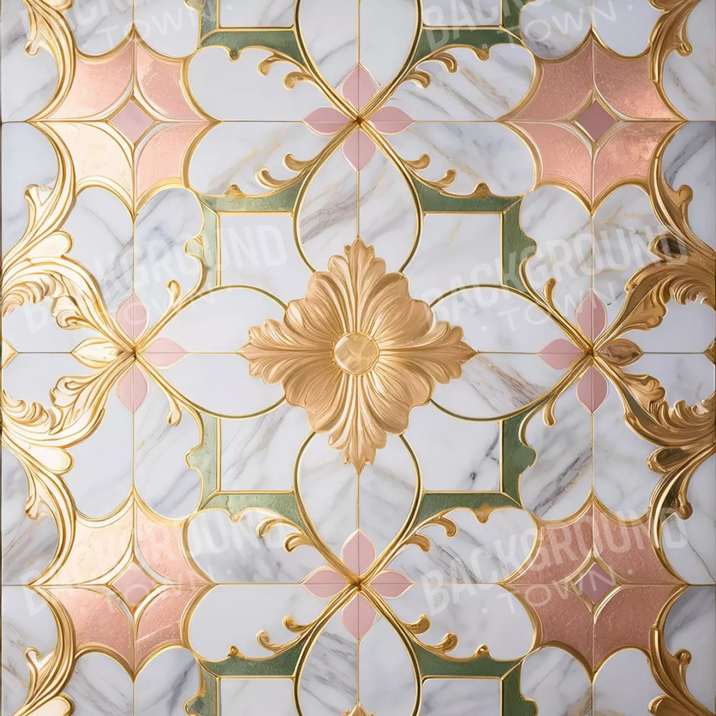 Grand Castle Floor Vi 5’X5’ Rubbermat (60 X Inch)