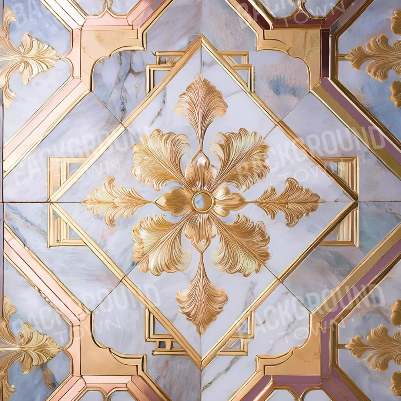Grand Castle Floor I 5’X5’ Rubbermat (60 X Inch)