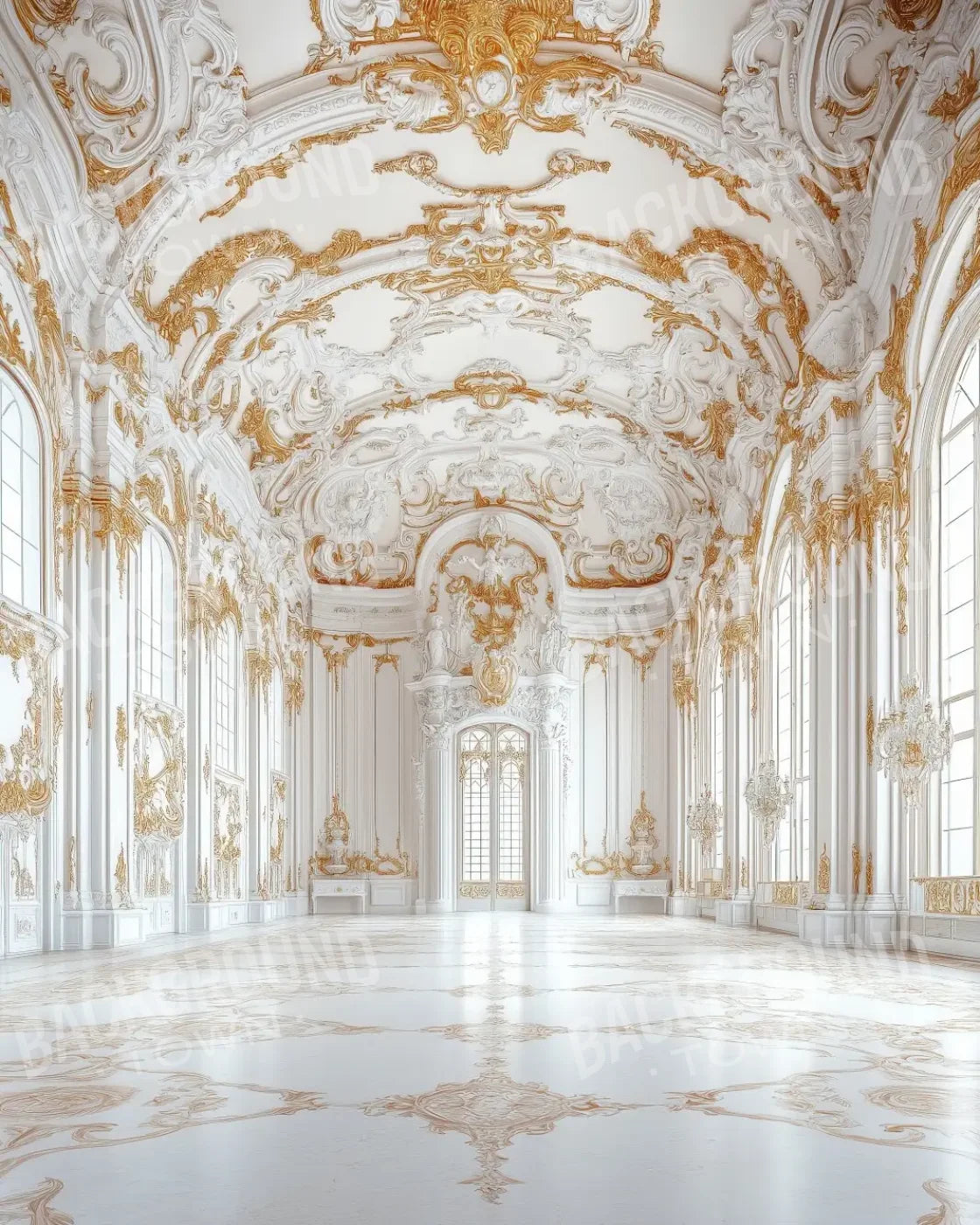 Grecian Castle 8’x10’ Fleece (96 x 120 inch) Backdrop