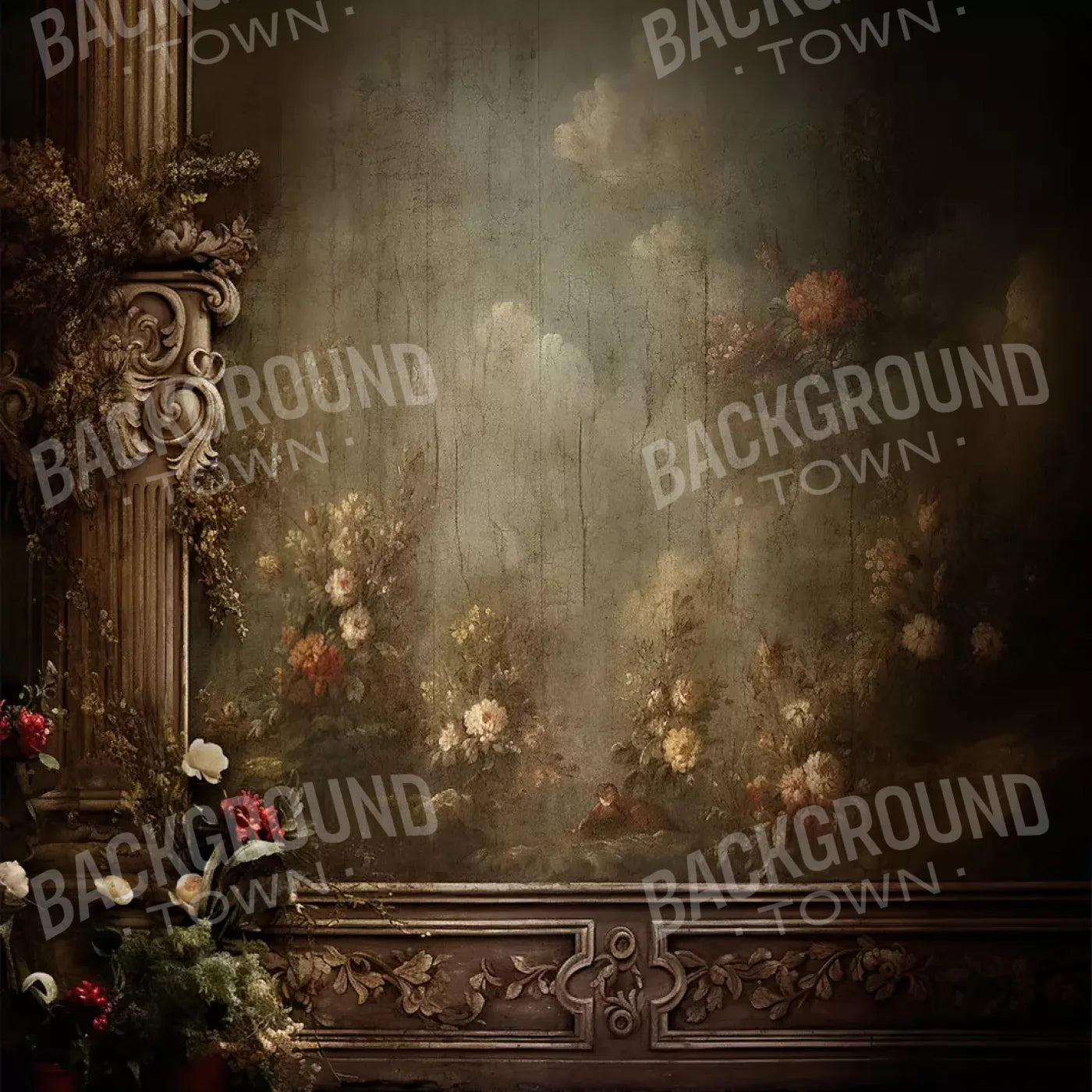 Greco Wall Iii Close 10’X10’ Ultracloth (120 X Inch) Backdrop