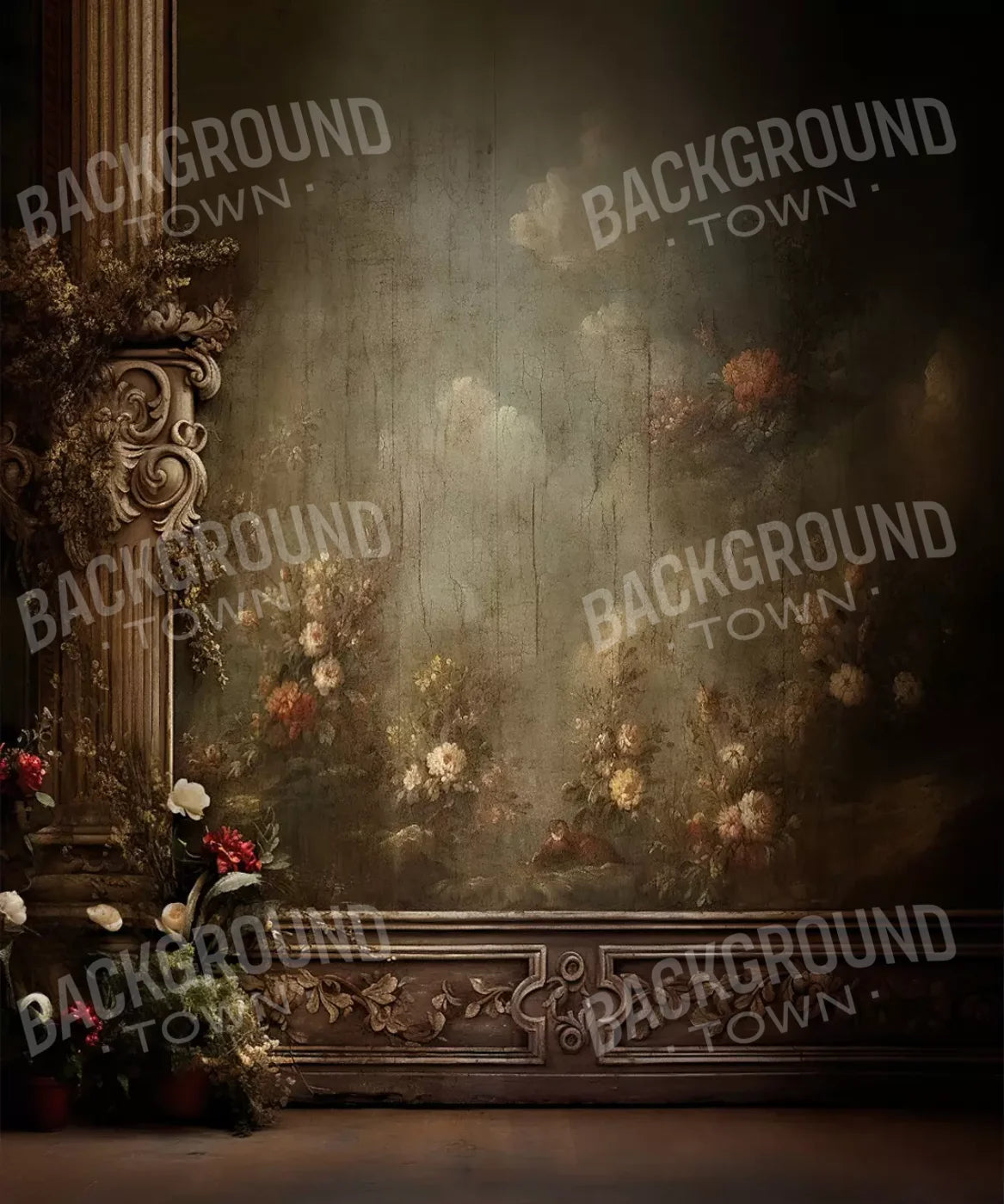 Greco Wall Iii Close 10’X12’ Ultracloth (120 X 144 Inch) Backdrop