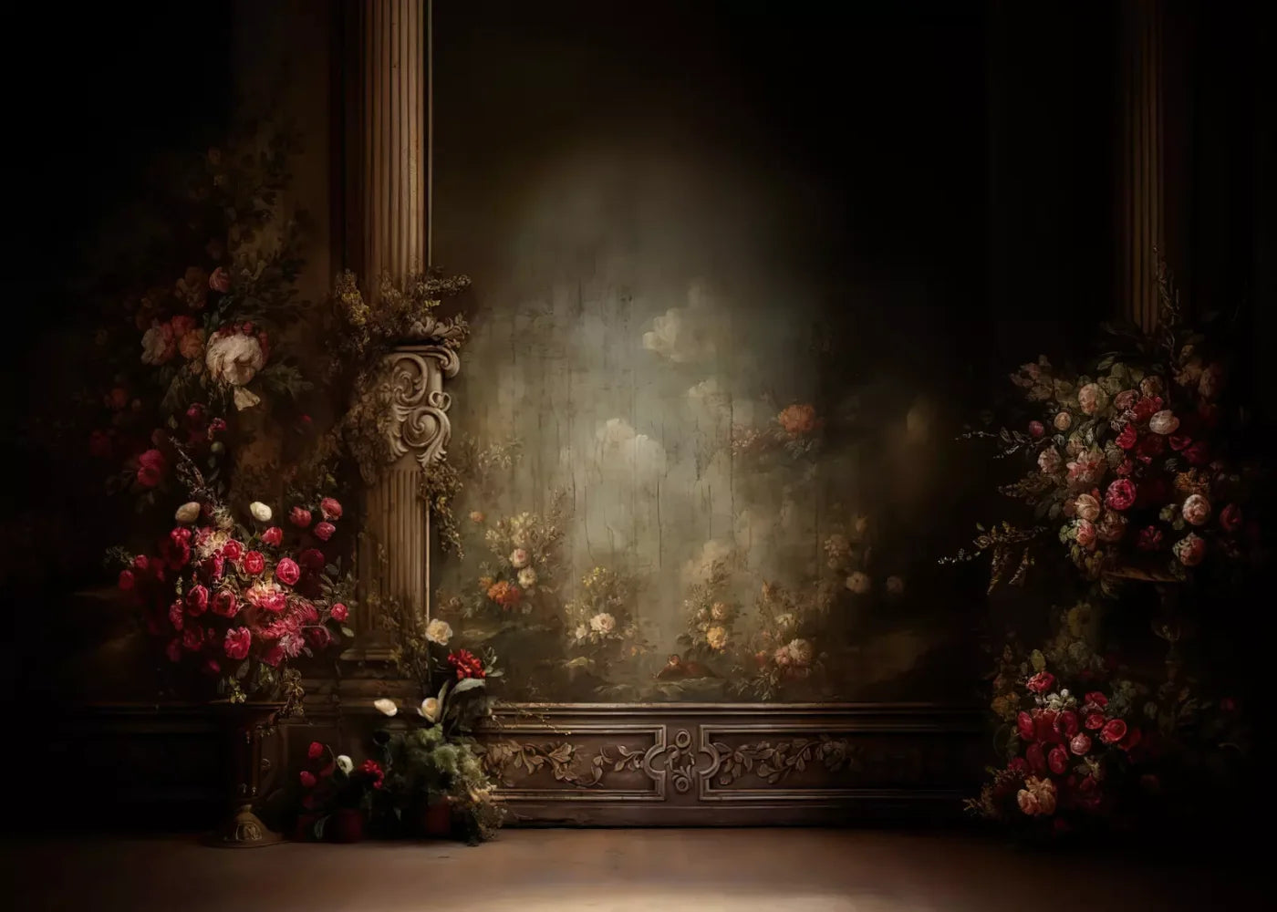 Greco Wall Iii Landscape 7’X5’ Ultracloth (84 X 60 Inch) Backdrop