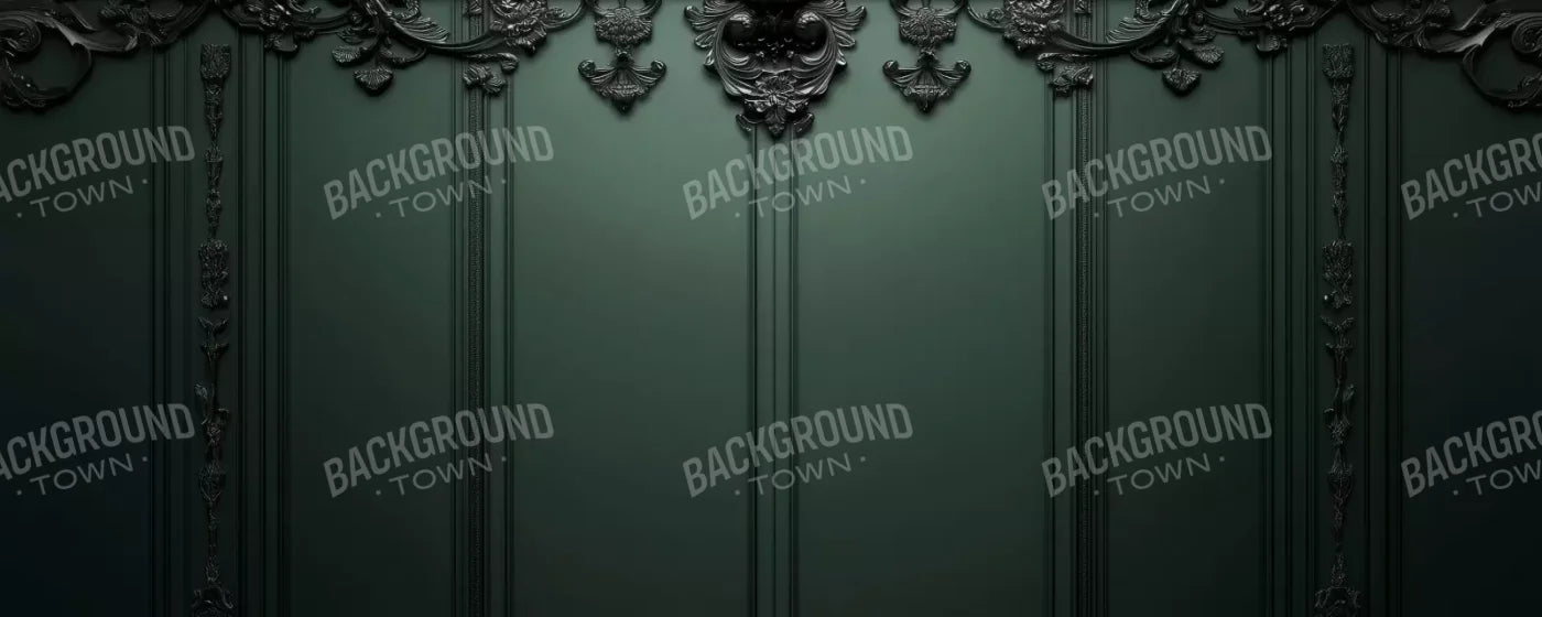 Green Elegant Wall 2 20’X8’ Ultracloth (240 X 96 Inch) Backdrop