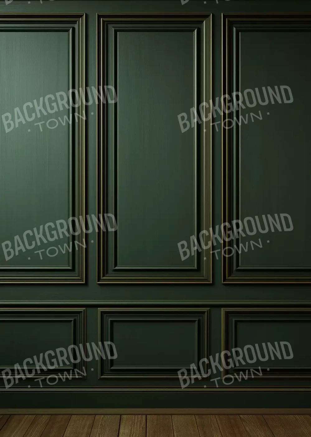 Green Panel Wall 3 5’X7’ Ultracloth (60 X 84 Inch) Backdrop