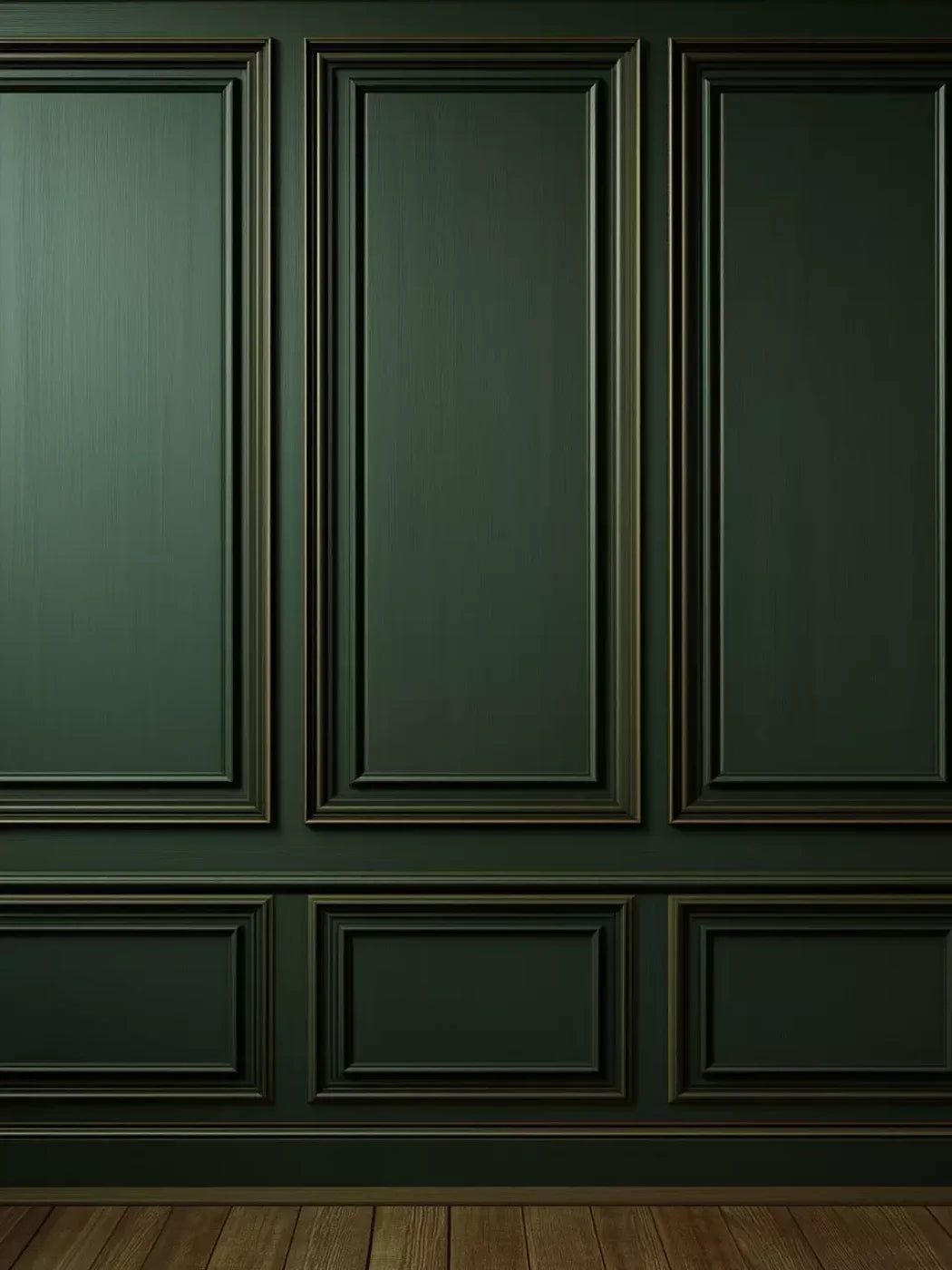 Green Panel Wall 3 6’X8’ Fleece (72 X 96 Inch) Backdrop