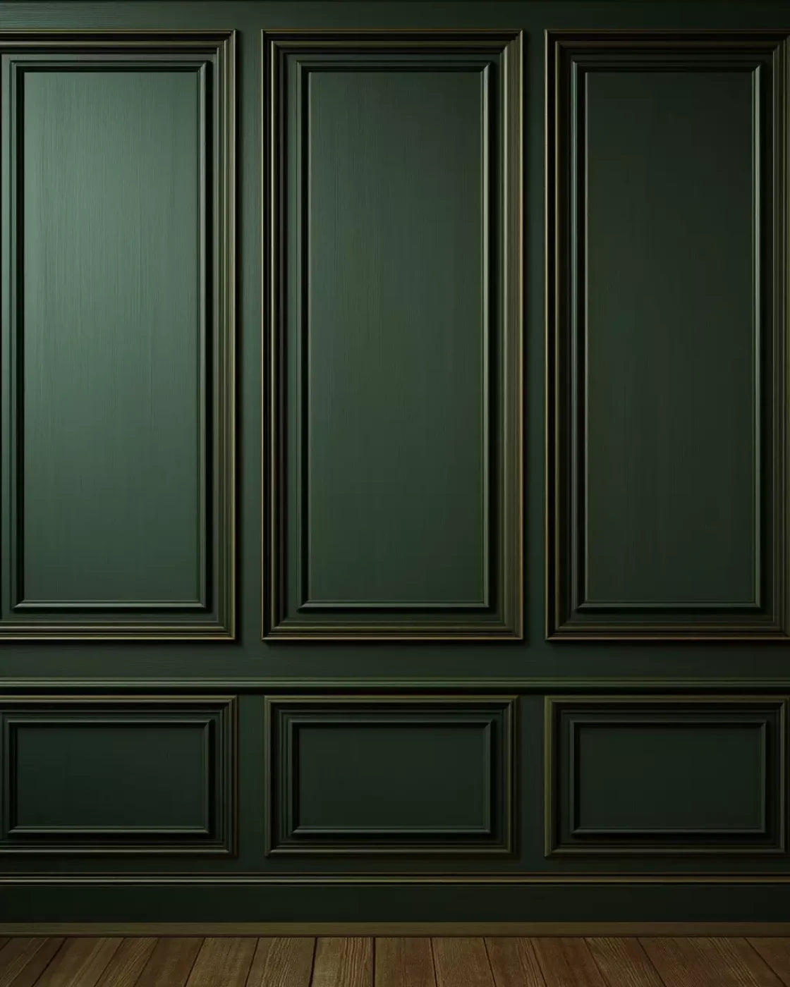 Green Panel Wall 3 8’X10’ Fleece (96 X 120 Inch) Backdrop